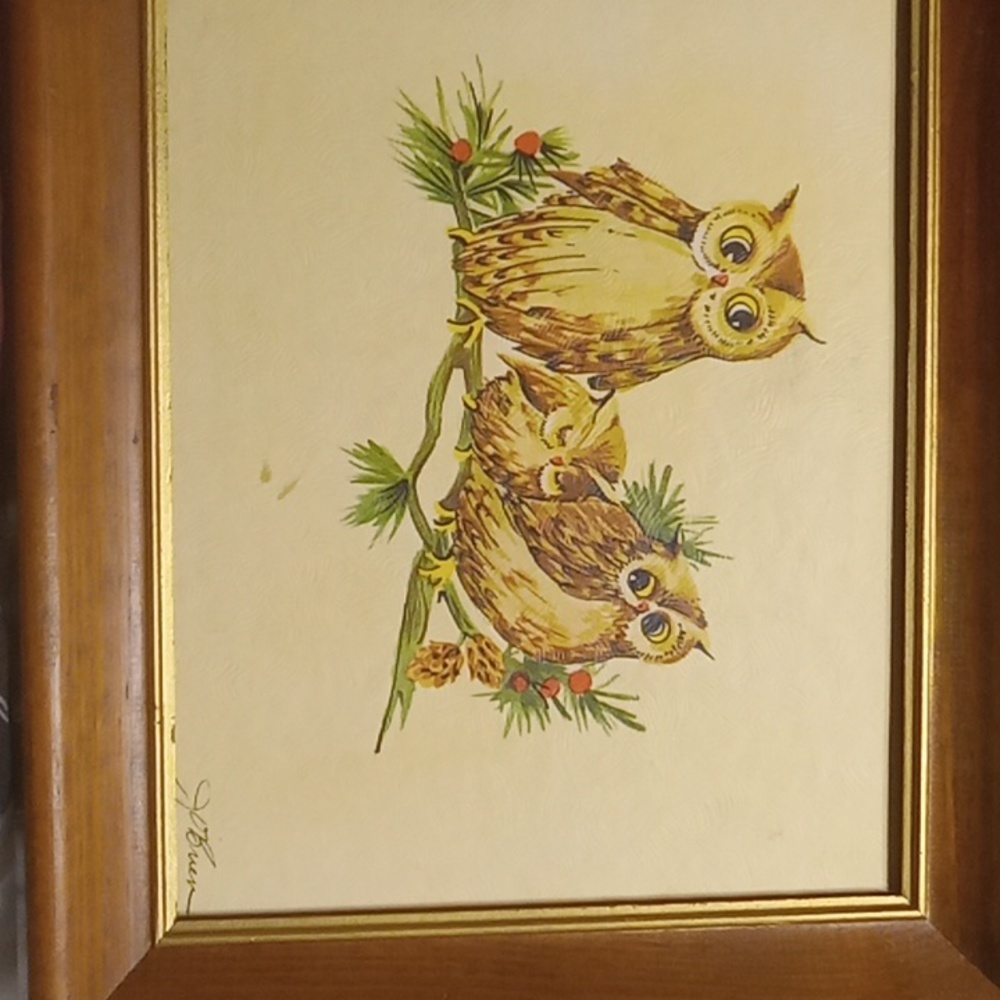 Picture in frame vintage